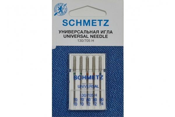 Иглы Schmetz универсальные (70x2, 80x2, 90x1), 5 шт в Азнакаево