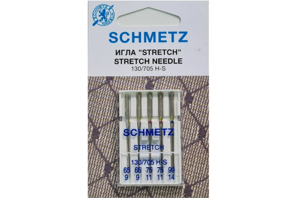 Иглы Schmetz стрейч combi (65x2, 75x2, 90x1), 5 шт в Азнакаево